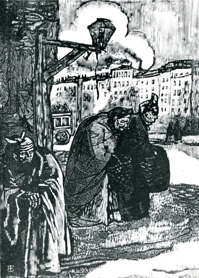 Illustratie voor Gedichten van Charles Baudelaire (1821-67) door Emile Bernard
