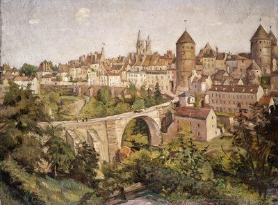 Landschap van de Yonne, 1907 door Emile Bernard
