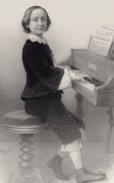 Portret van de violist en componist Henri Ketten 1848-1883 door Emile Desmaisons