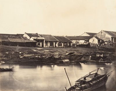 Vue de la Ville Chinoise Cholen Feuille No. 4, 1866 door Emile Gsell