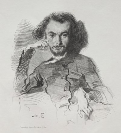 Charles Pierre Baudelaire door Emile Isidore Deroy