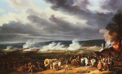 De Slag bij Jemappes, 1792 door Emile Jean Horace Vernet