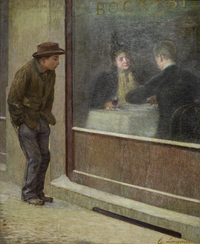 Reflecties van een hongerige man of sociale contrasten door Emilio Longoni