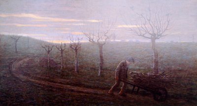 Terugkeer uit het bos, Emilio Longoni door Emilio Longoni