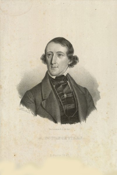 Portret van August Bournonville 1805-1879, 1842 door Emilius Ditlev Baerentzen