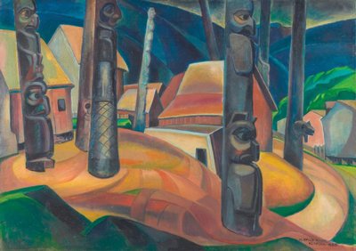 Emily Carr, Kispiox Village door Emily Carr