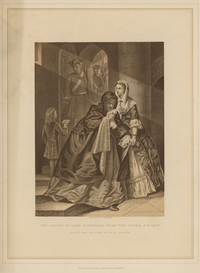 De ontsnapping van Lord Nithsdale uit de Tower of London door Emily Mary Osborn