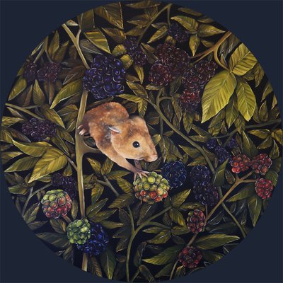 Oogstmuis, 2021 (olieverf op doek) door Emma Pewsey
