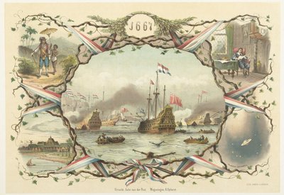 De Tocht naar Chatham en de verovering van de Royal Charles, 1667 door Emrik and Binger