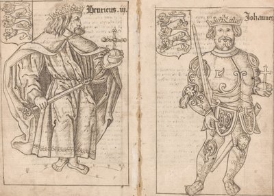 Koning Jan [rechterkant] door English 16th Century