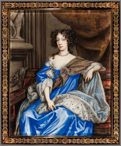Portret van Maria van Modena door English Nicholas Dixon c. 1645¨after 1708.