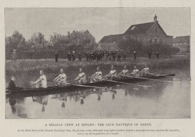Een Belgisch team in Henley, de Club Nautique van Gent door English Photographer