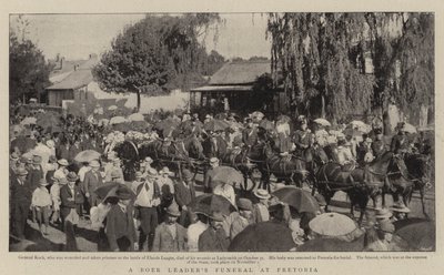 De Begrafenis van een Boerenleider in Pretoria door English Photographer