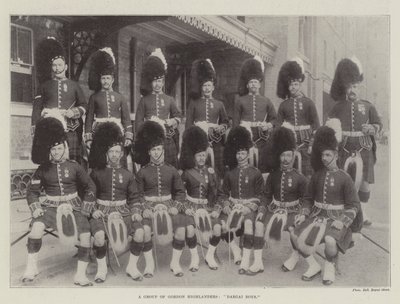 Een groep Gordon Highlanders, Dargai Boys door English Photographer