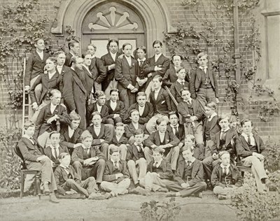 Een huisfoto op Eton College, 1870s door English Photographer