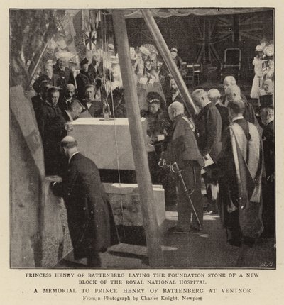 Een gedenkteken voor prins Hendrik van Battenberg in Ventnor door English Photographer