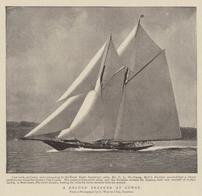 Een recordbreker in Cowes door English Photographer