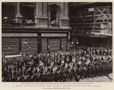 Een relikwie van het middeleeuwse tijdperk, de Corpus Christi-processie in Wenen door English Photographer