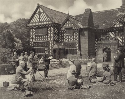 Een Schetsklas bij Speke Hall door English Photographer