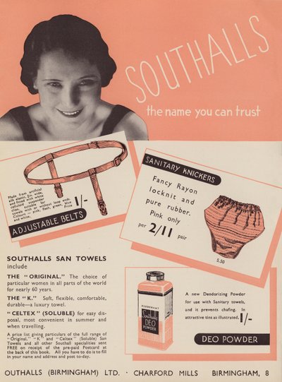 Advertentie voor Southalls sanitaire producten door English Photographer