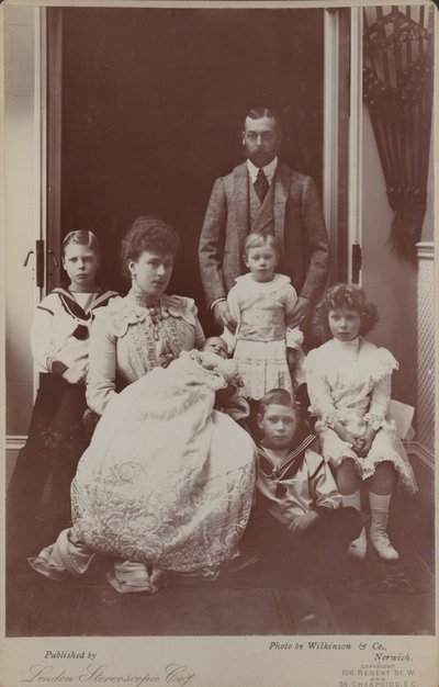 Albert Edward en Prinses Alexandra met hun familie door English Photographer