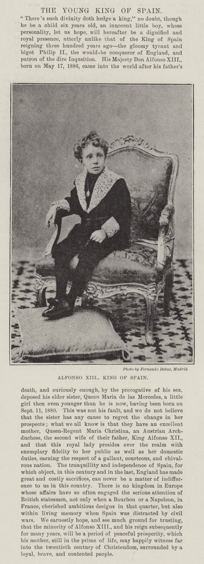 Alfonso XIII, Koning van Spanje door English Photographer
