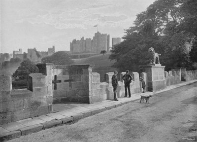 Alnwick, de Leeuwenbrug en Kasteel door English Photographer