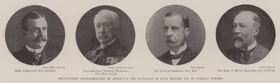 Buitengewone Ambassadeurs om de Troonsbestijging van Koning Edward VII aan Buitenlandse Mogendheden aan te Kondigen door English Photographer