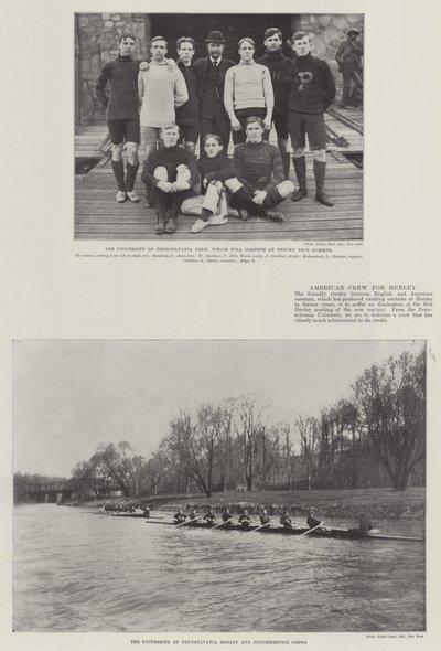 Amerikaanse Bemanning voor Henley door English Photographer
