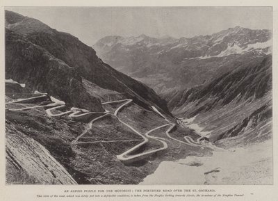 Een Alpenpuzzel voor de Automobilist, de Versterkte Weg over de St. Gotthard door English Photographer