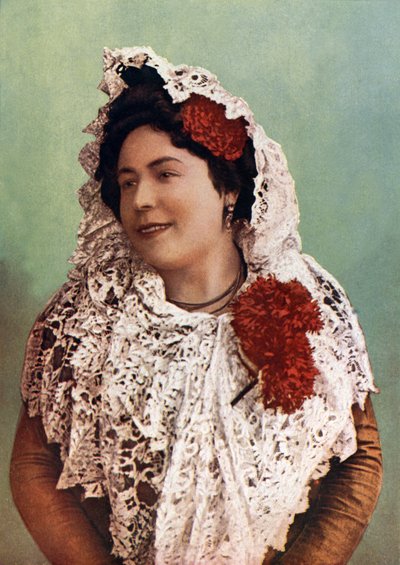 Andalusische vrouw (kleurenfoto) door English Photographer