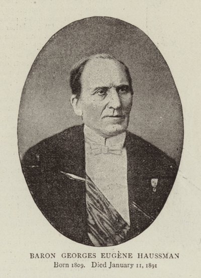 Baron Georges Eugene Haussman door English Photographer