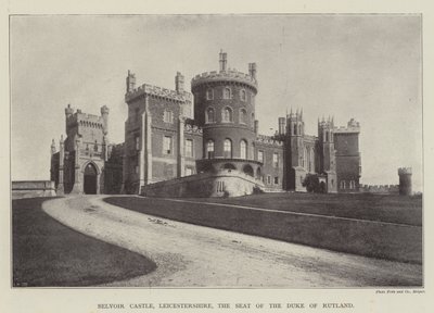 Belvoir Kasteel, Leicestershire, de Residentie van de Hertog van Rutland door English Photographer