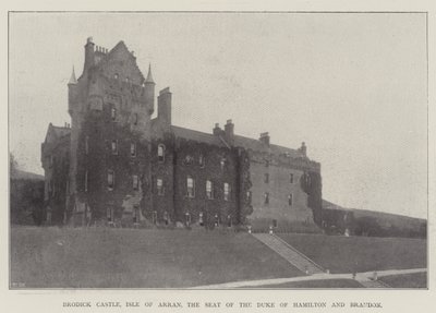 Brodick Castle, Isle of Arran, de zetel van de hertog van Hamilton en Brandon door English Photographer