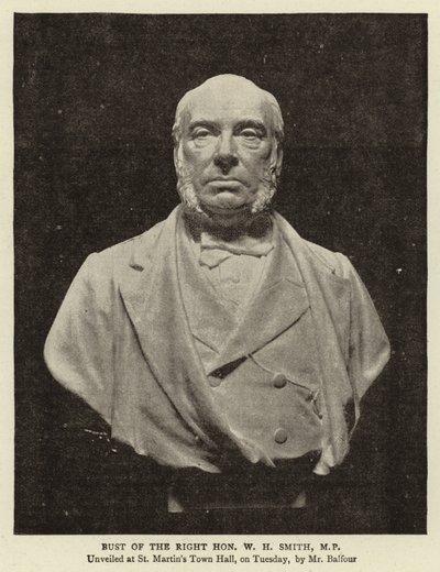 Borstbeeld van de Eerwaarde W H Smith, MP door English Photographer