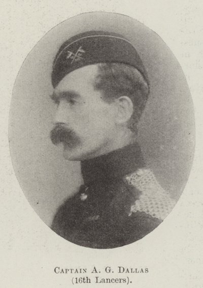 Kapitein A G Dallas, 16e Lancers door English Photographer