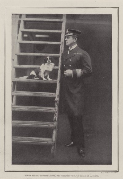 Kapitein de Eerwaarde Hedworth Lambton, die het bevel voerde over de marinebrigade in Ladysmith door English Photographer