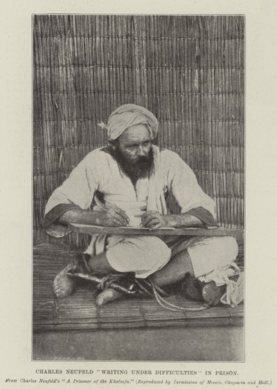 Charles Neufeld schrijft onder moeilijke omstandigheden in de gevangenis door English Photographer