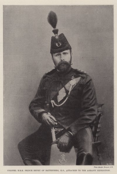 Kolonel ZKH Prins Hendrik van Battenberg, KG, verbonden aan de Ashanti-expeditie door English Photographer