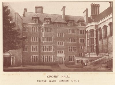 Crosby Hall, Cheyne Walk, Londen door English Photographer