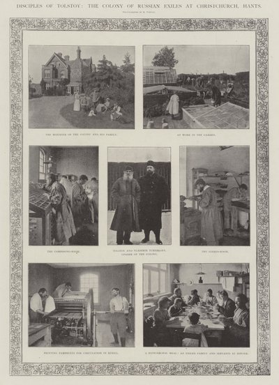 Discipelen van Tolstoy, de Kolonie van Russische Ballingen in Christchurch, Hants door English Photographer