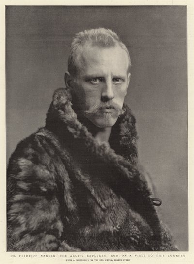 Dr Fridtjof Nansen, de Arctische Ontdekkingsreiziger, nu op bezoek in dit Land door English Photographer