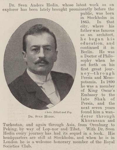 Dr. Sven Hedin door English Photographer