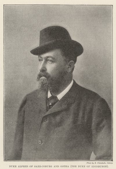 Hertog Alfred van Saksen-Coburg en Gotha, de Hertog van Edinburgh door English Photographer