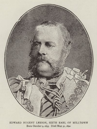 Edward Nugent Leeson, zesde graaf van Milltown door English Photographer