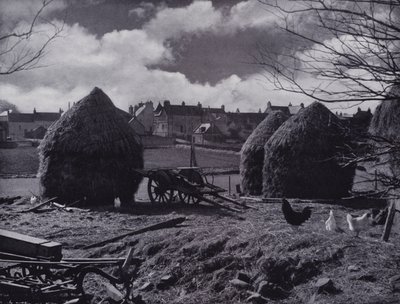 Boerderijstapels en dorpsdaken in Oxton, Lauderdale door English Photographer