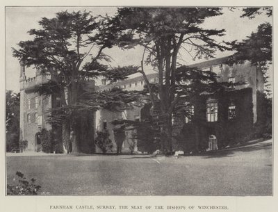 Farnham Castle, Surrey, de zetel van de bisschoppen van Winchester door English Photographer