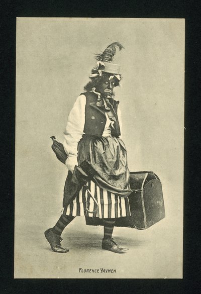 Florence Yaymen, Engelse music hall comédienne en danseres (z/w foto) door English Photographer