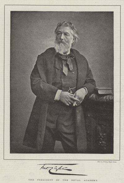 Frederic Leighton, de President van de Koninklijke Academie door English Photographer