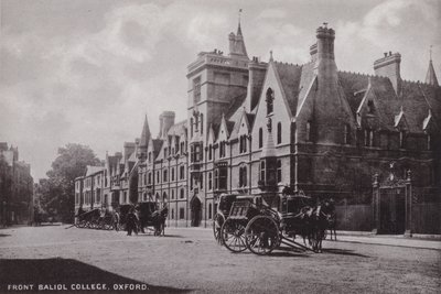 Voorkant Baliol College, Oxford door English Photographer